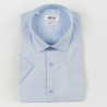 Chemisette bleu ciel repassage superflu (3315/12-3415/12)