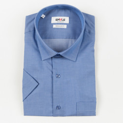 Chemisette bleu repassage superflu (3315/15-3415/15)