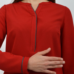 Blouse crêpe rouge - JAPSUL/60