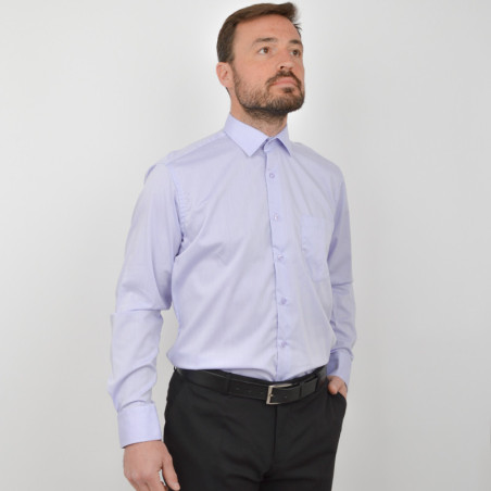 Chemise parme repassage superflu  (3300/64-3400/64)