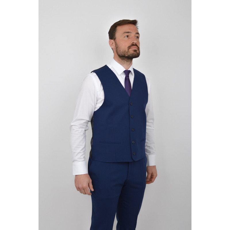 Gilet de costume bleu (2198/14 Sylvio)