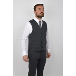 Gilet de costume gris moyen...