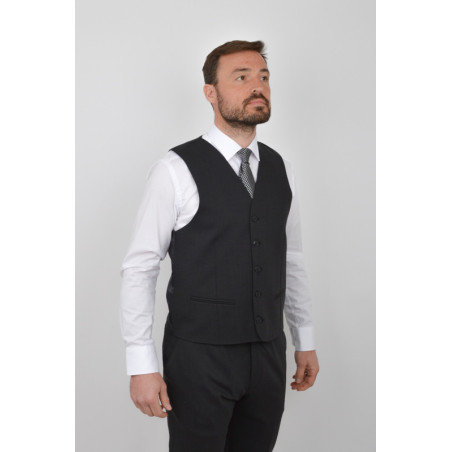 Gilet de costume anthracite (2198/01 Sylvio)