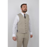 Gilet de costume beige (2198/32 Sylvio)