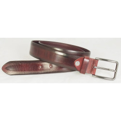 Ceinture en cuire bordeaux...
