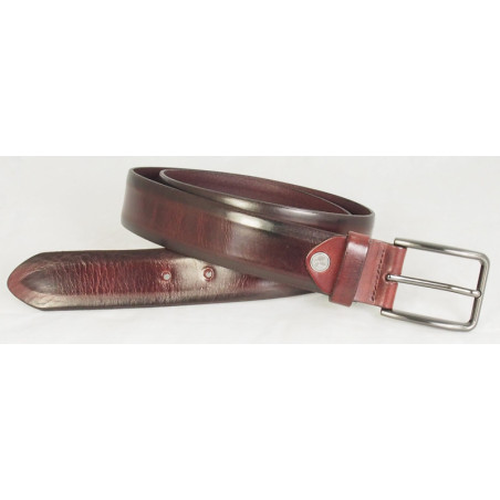 Ceinture en cuire bordeaux - Sydney/50