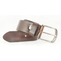 Ceinture cuir marron aspect...