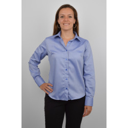 Chemisier manches longues oxford bleu (3550/15)