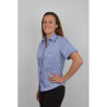 Chemisier manches courtes oxford bleu (3555/15)